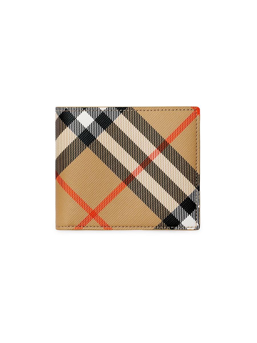 Mens Check Bifold Wallet Product Image