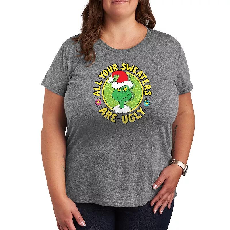 Plus Dr. Seuss Sweaters Are Ugly Graphic Tee, Womens Product Image