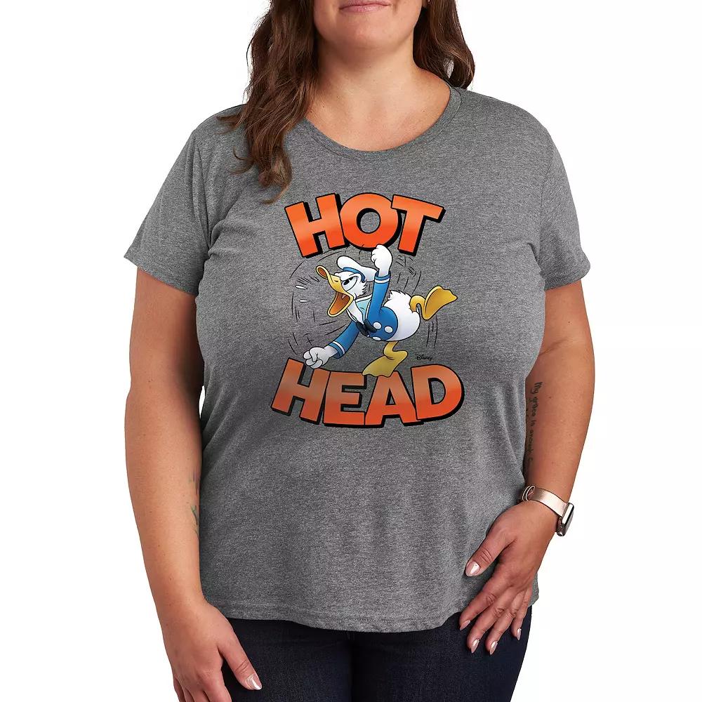 Disney's Donald Duck Plus Hot Head Graphic Tee, Women's,  Product Image