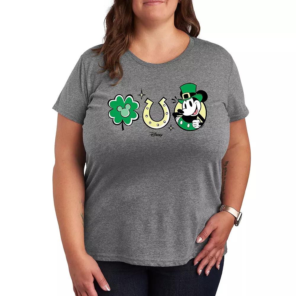 Disney's Mickey Mouse Plus St. Patrick's Day Icons Graphic Tee, Women's,  Product Image