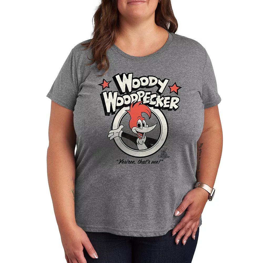 Plus Woody Woodpecker Yesiree Graphic Tee, Women's,  Product Image