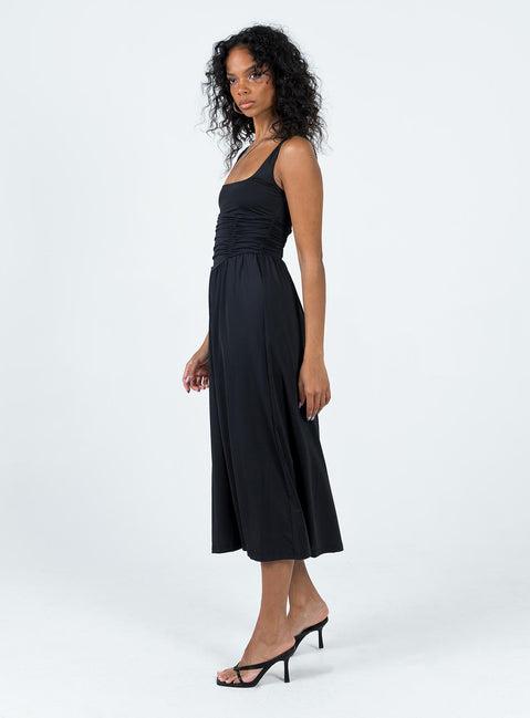Braddon Midi Dress Black Product Image