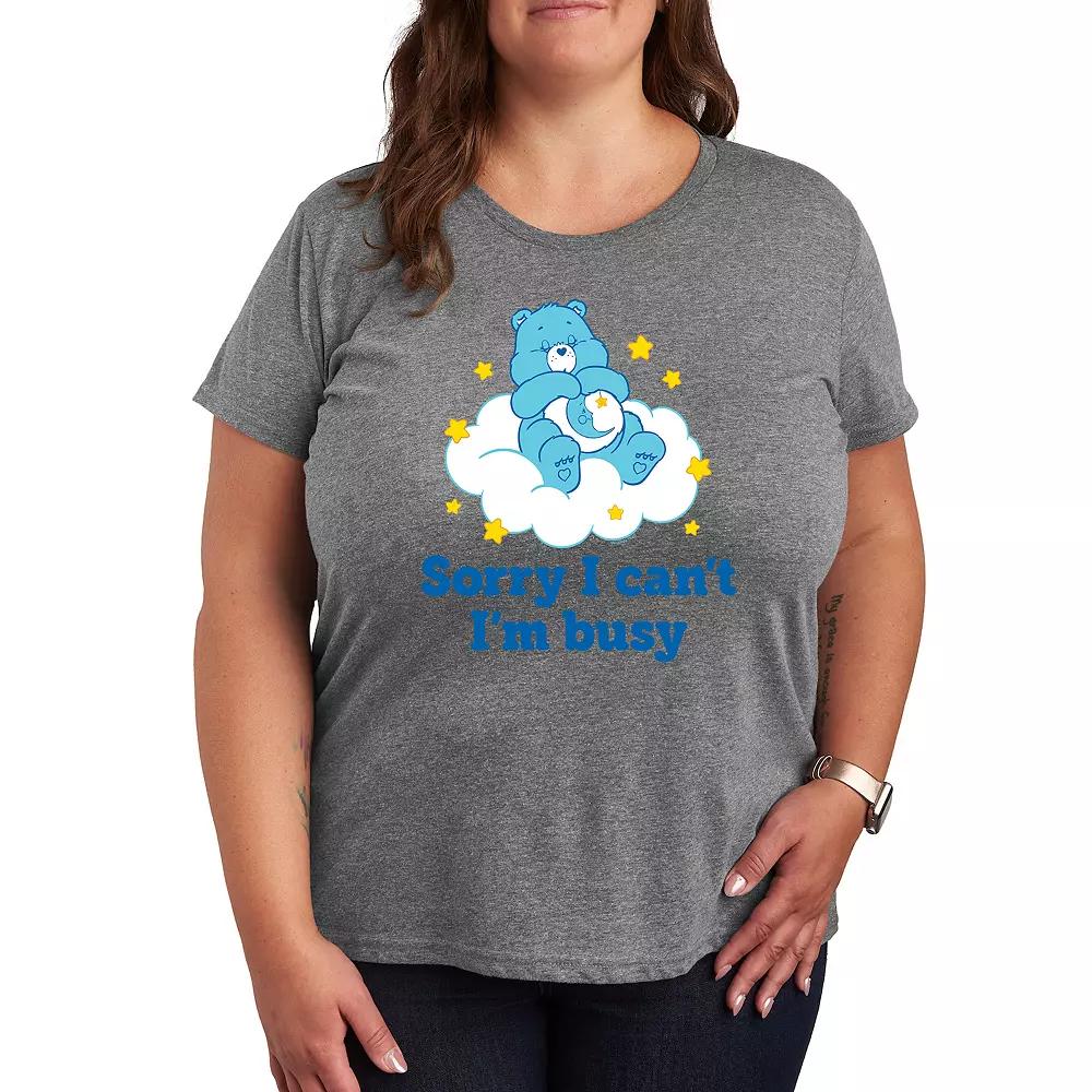 Plus Care Bears Sorry I Can't I'm Busy Graphic Tee, Women's,  Product Image