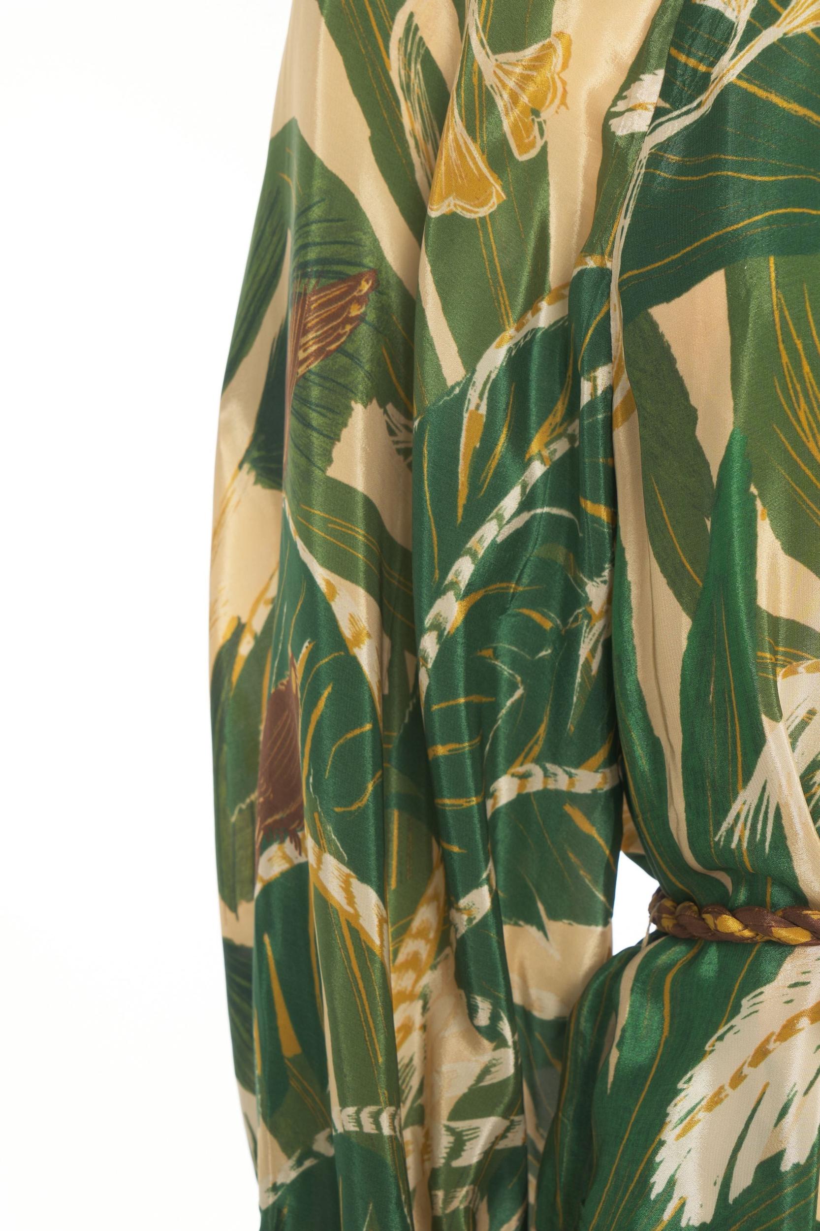 One-shoulder jumpsuit with print Product Image