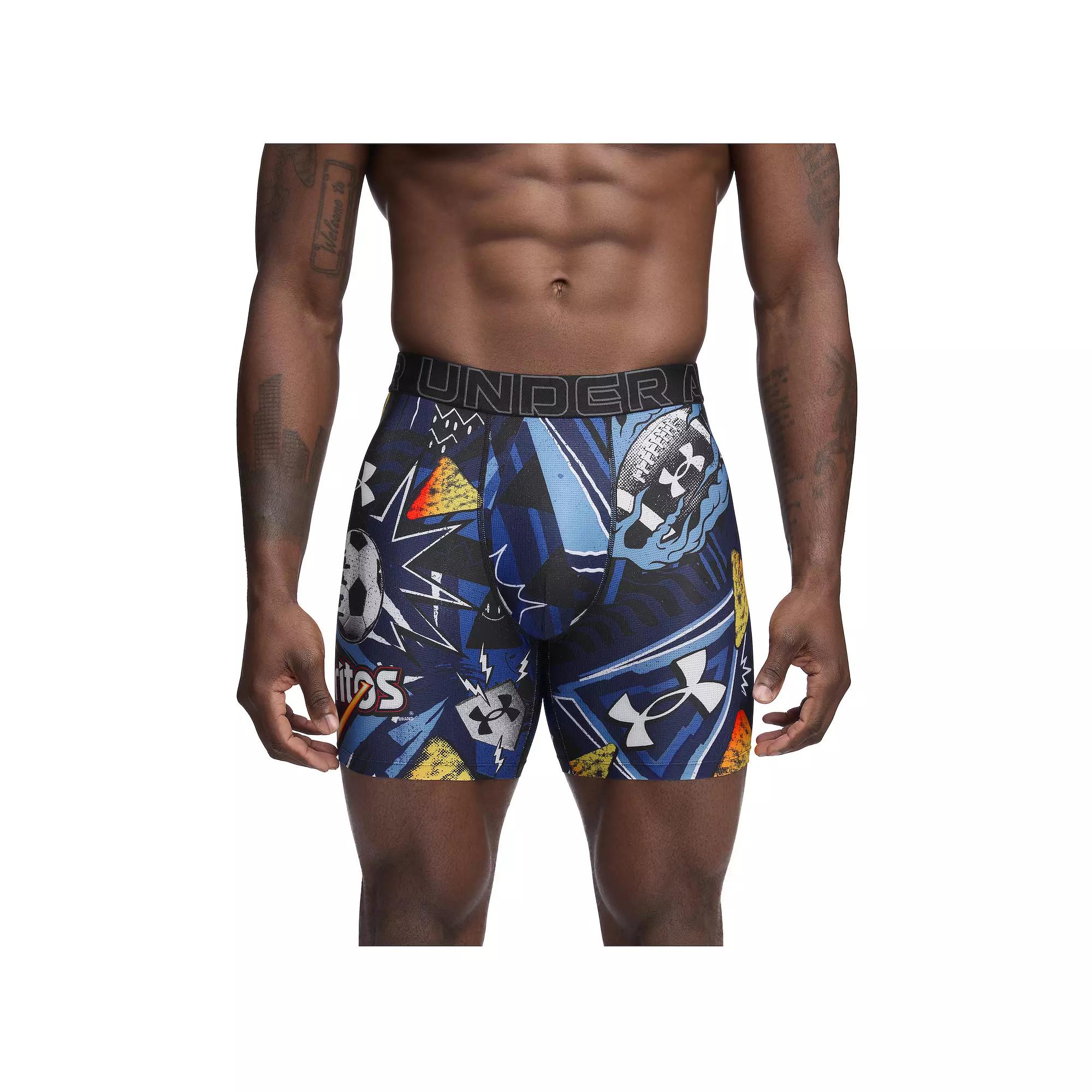 Men's Under Armour 6-in. Performance Tech Mesh Collab Boxer Brief,  Product Image