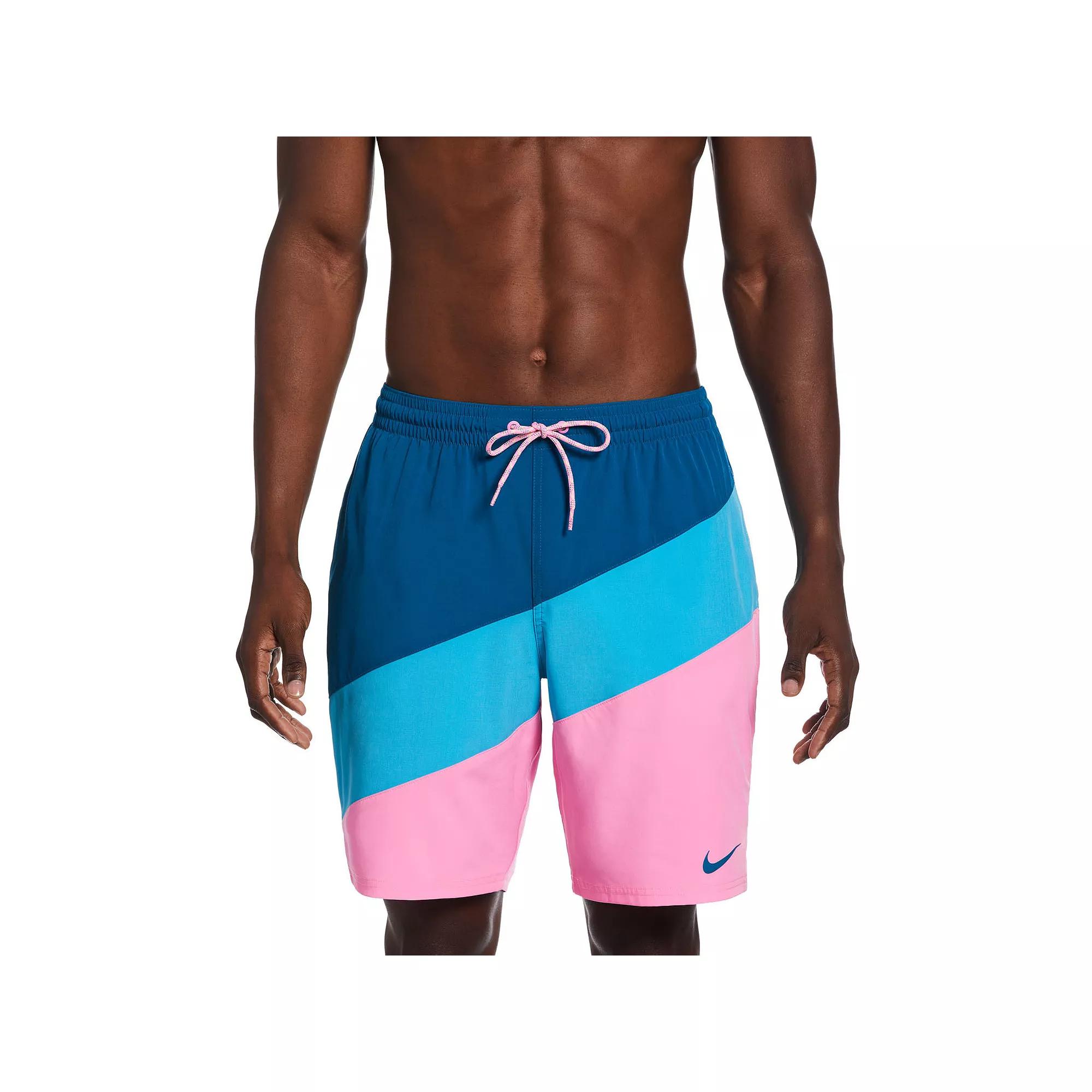 Men's Nike 9" Color Surge Swim Trunks, Size: XXL, Pink Spell Product Image