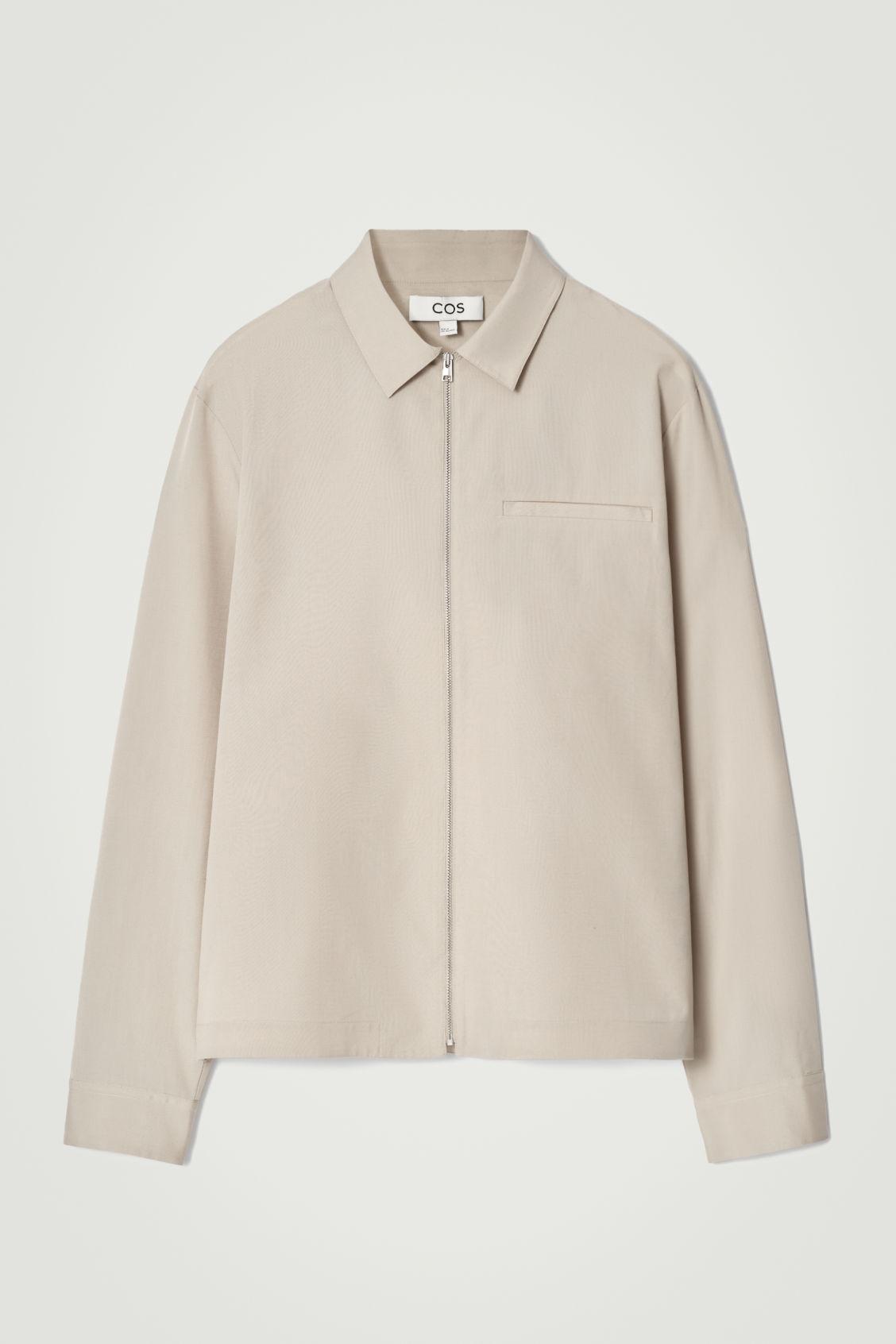 ZIPPED TWILL SHIRT Product Image