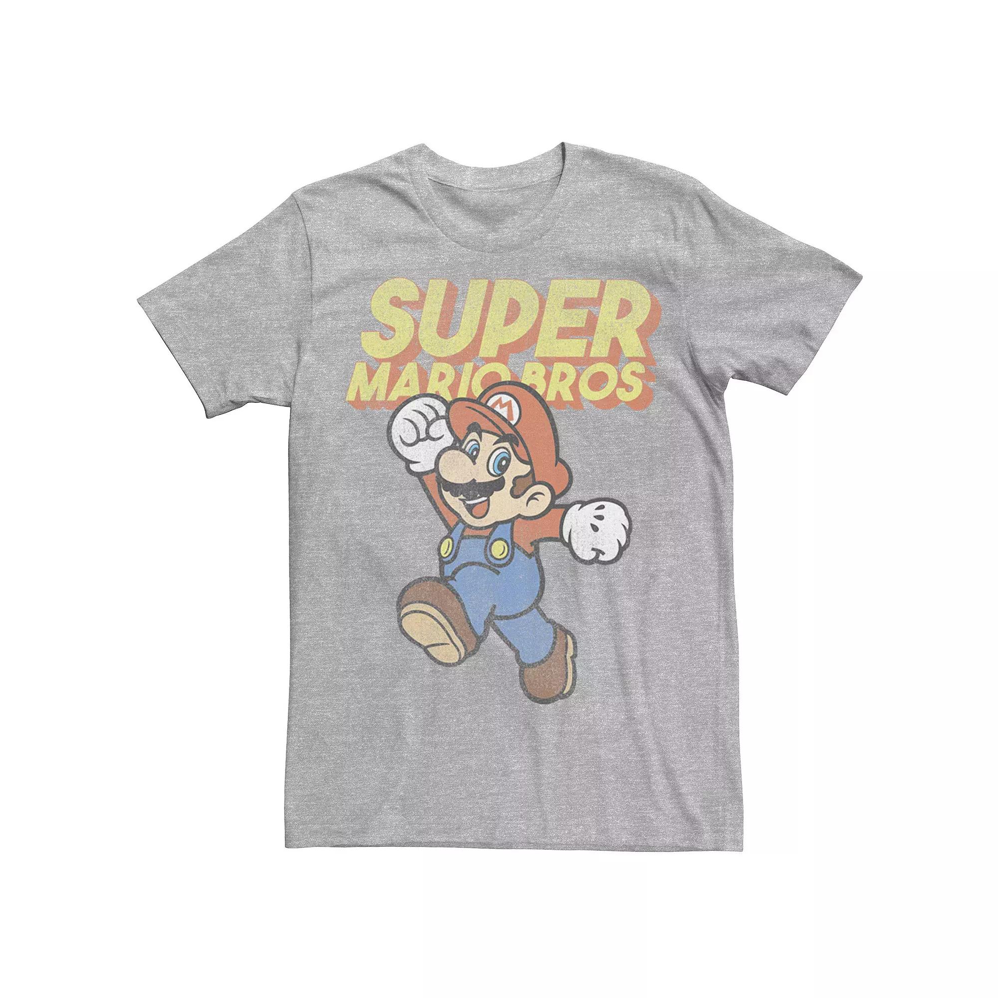Men's Nintendo Super Mario Bros Mario Faded Portrait Tee,  Product Image