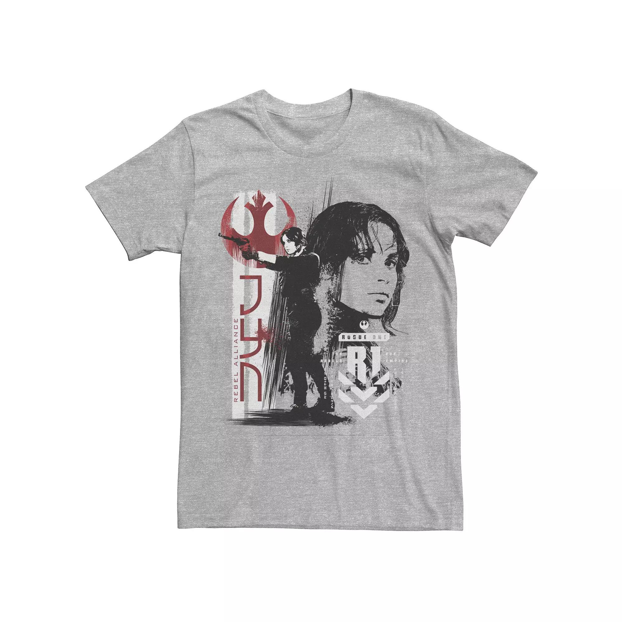 Men's Star Wars Rogue One Jyn Grunge Profile Tee,  Product Image