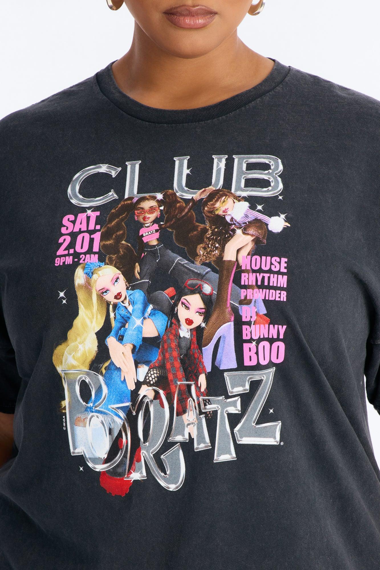 Bratz Club Washed Tee - Black Wash Female Product Image