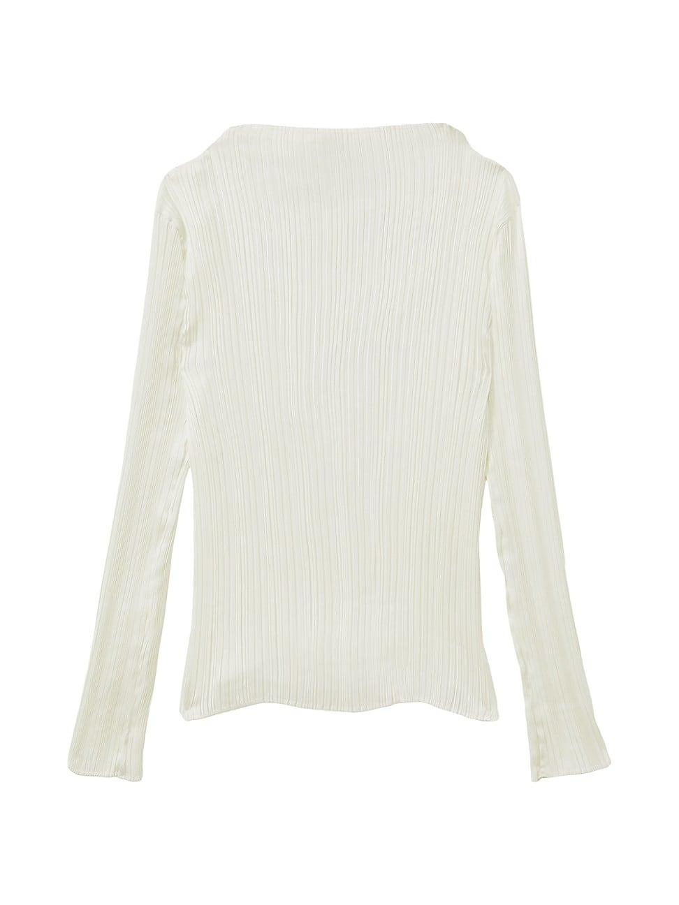 Womens Ember Pleated Funnel-Neck Top Product Image