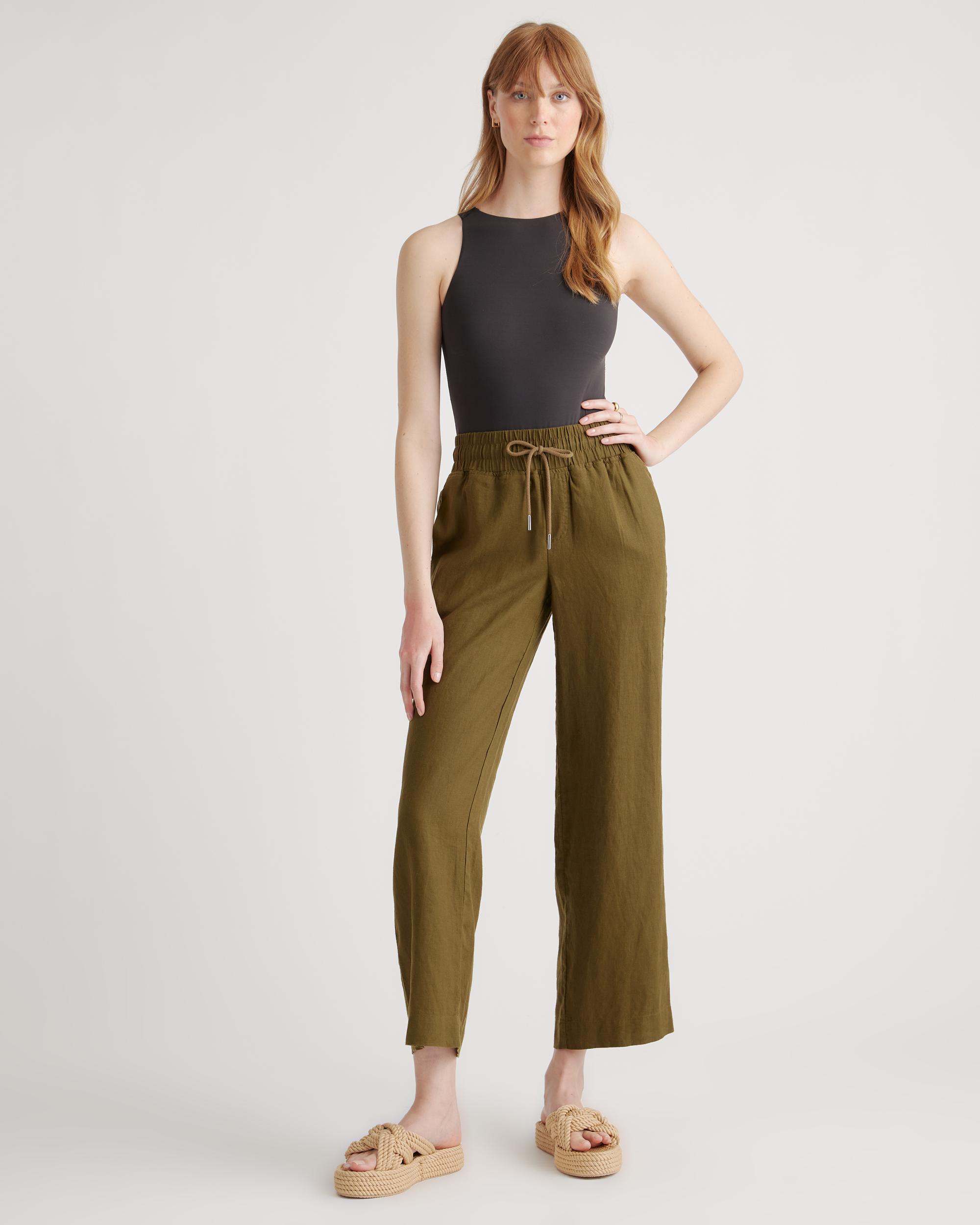 Quince | Women's 100% European Linen Wide Leg Pants Product Image