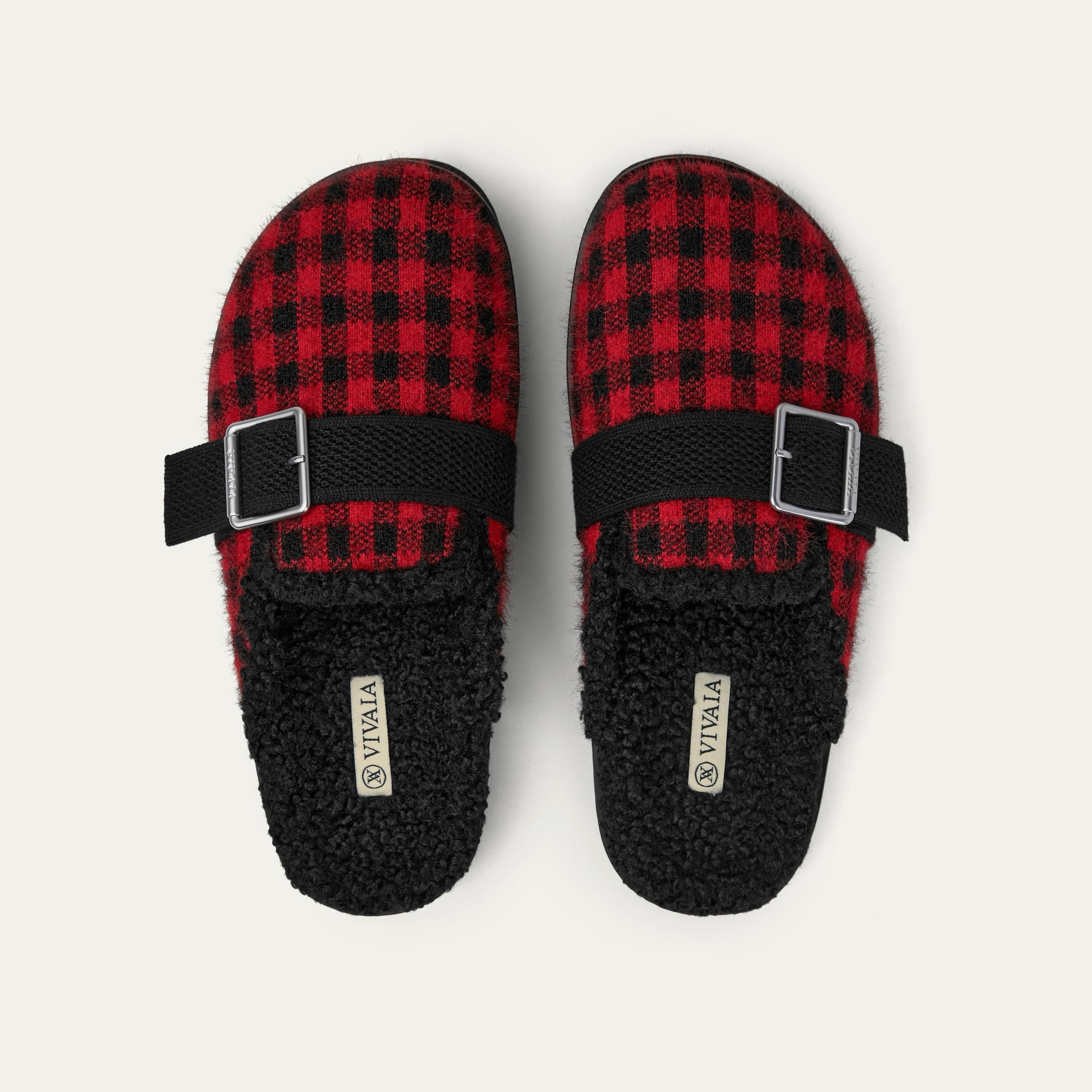 Round-Toe Faux Mink Knit Slippers (Hazel) Product Image