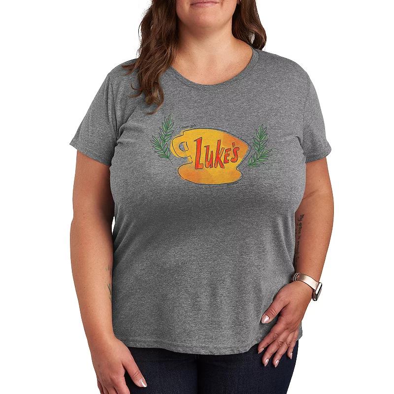 Plus Gilmore Girls Luke's Coffee Cup Graphic Tee, Women's,  Product Image