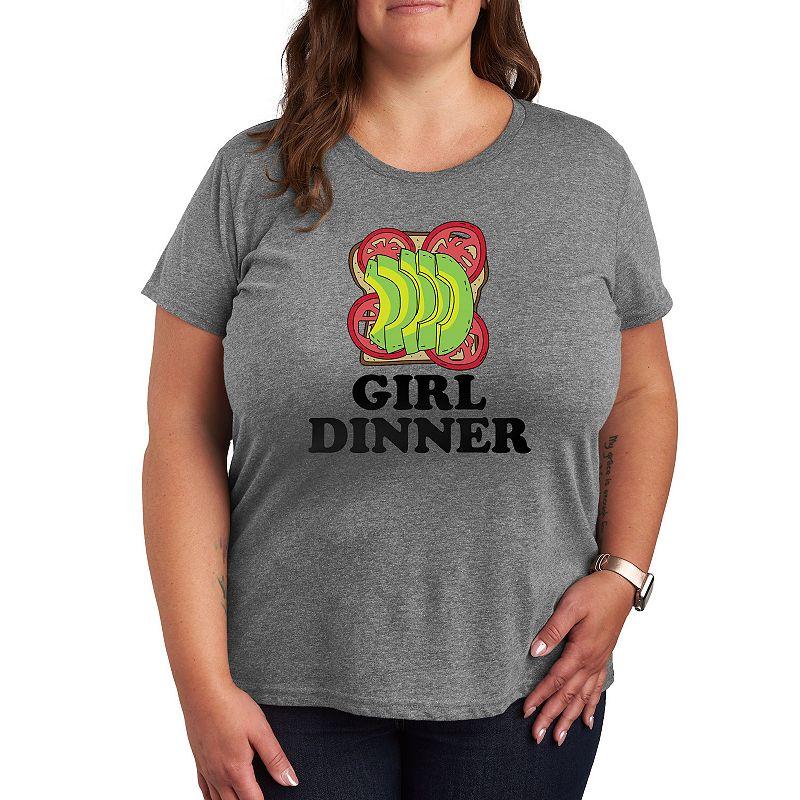 Plus Girl Dinner Avocado Toast Graphic Tee, Womens Product Image