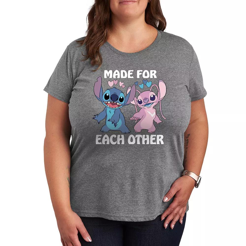 Disney's Lilo & Stitch Plus Made For Each Other Graphic Tee, Women's,  Product Image