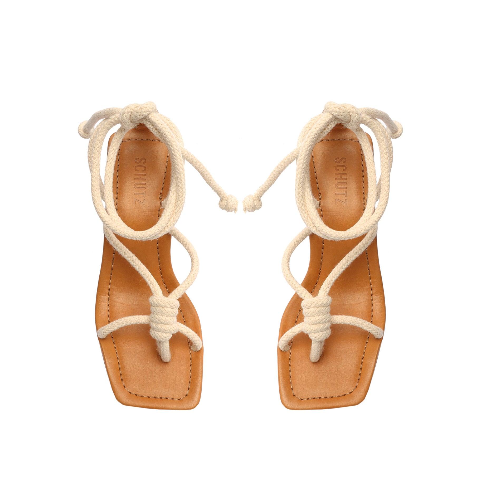 Angieh Rope & Leather Sandal Product Image