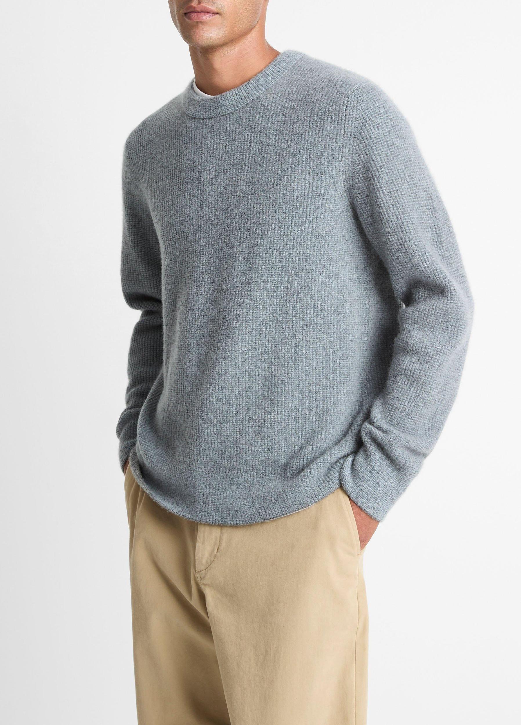 Plush Cashmere Thermal Crew Neck Sweater Product Image