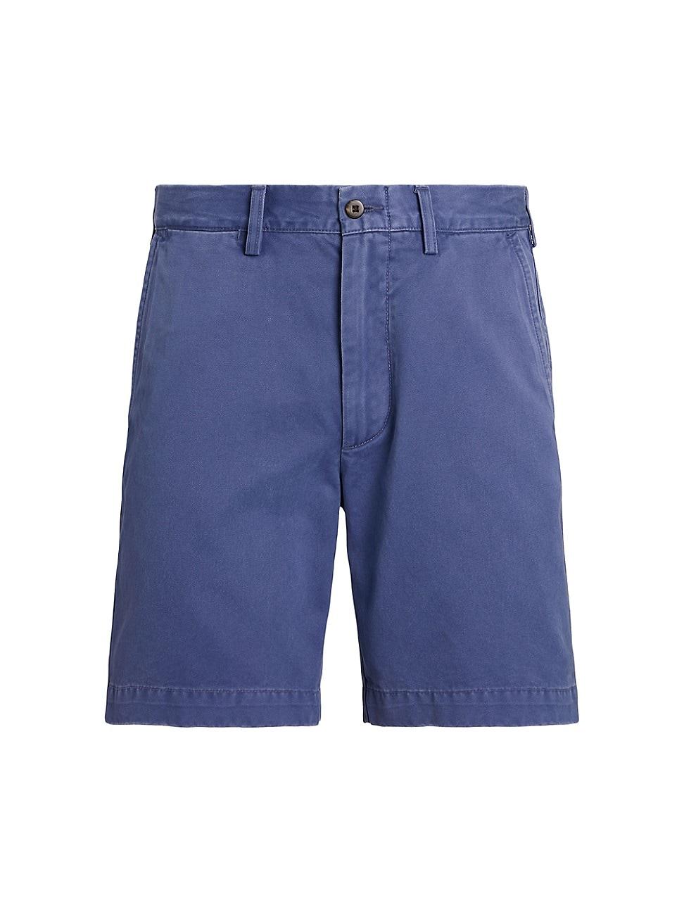 Mens Twill Flat-Front Shorts Product Image