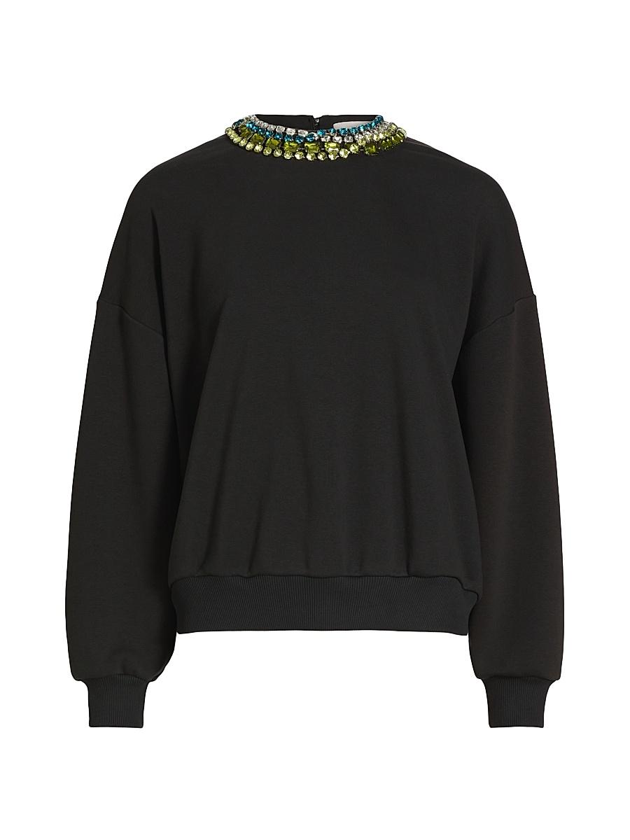 Womens Brandy Embellished Collar Sweatshirt Product Image