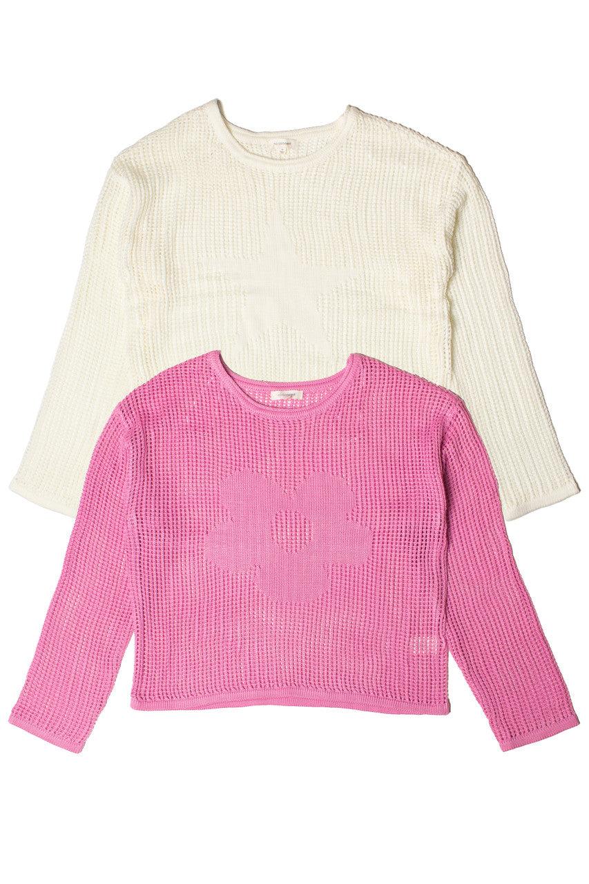 Knit Mesh Sweater Product Image