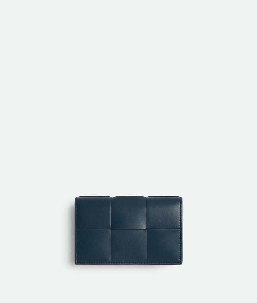 Men's Cassette Business Card Case in Deep blue/ambra Product Image