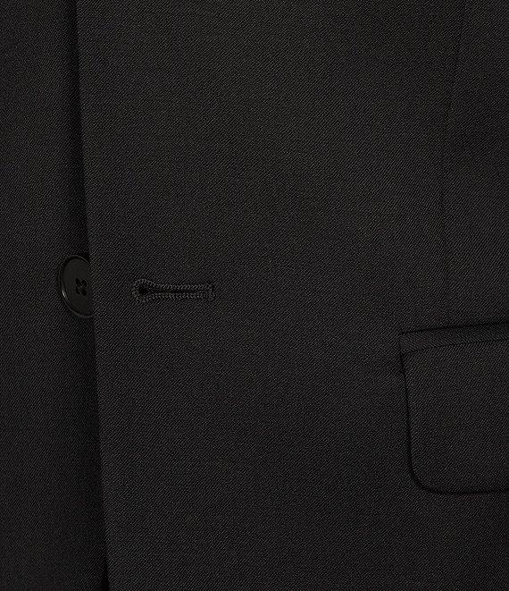 Armani Exchange Modern Fit Flat Front Solid 2-Piece Suit Product Image