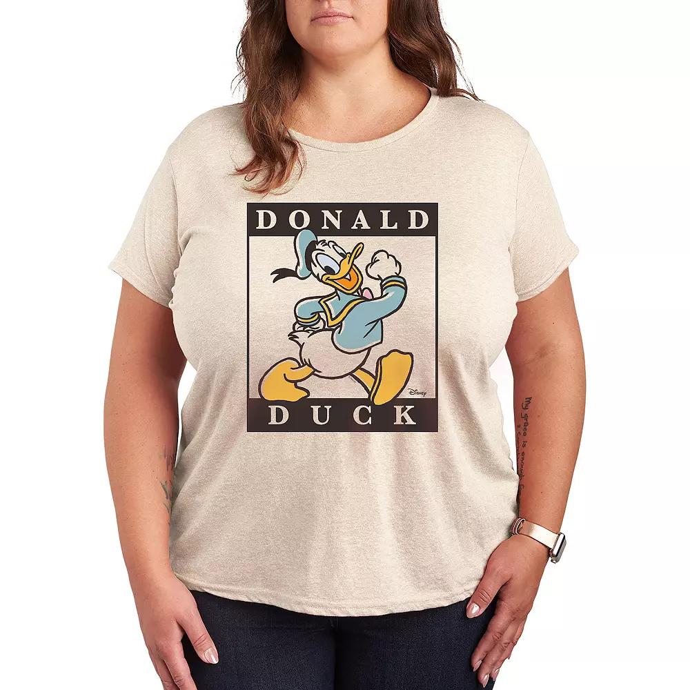 Disney's Donald Duck Plus Type Block Graphic Tee, Women's,  Product Image