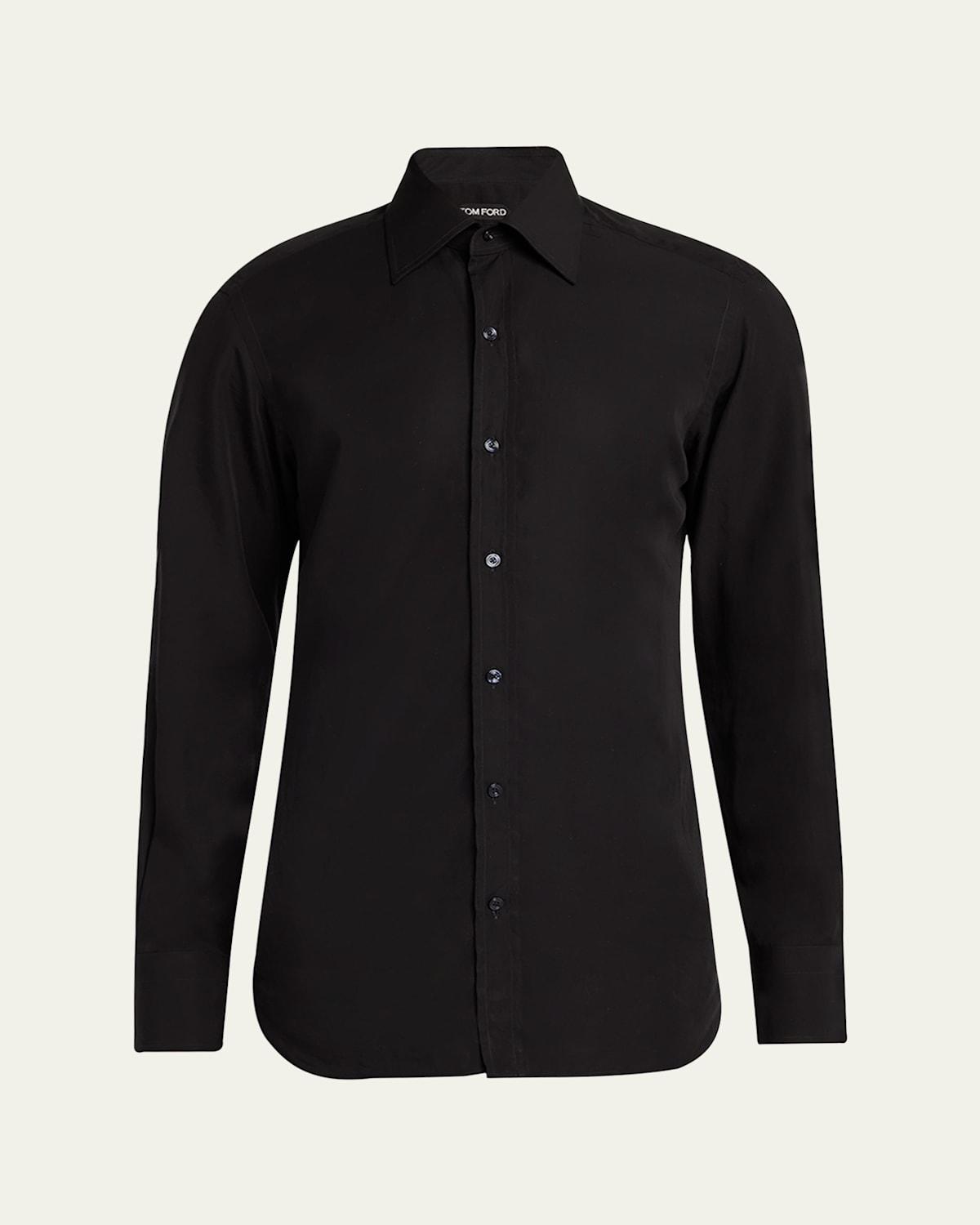 Mens Chambray Slim Fit Dress Shirt Product Image