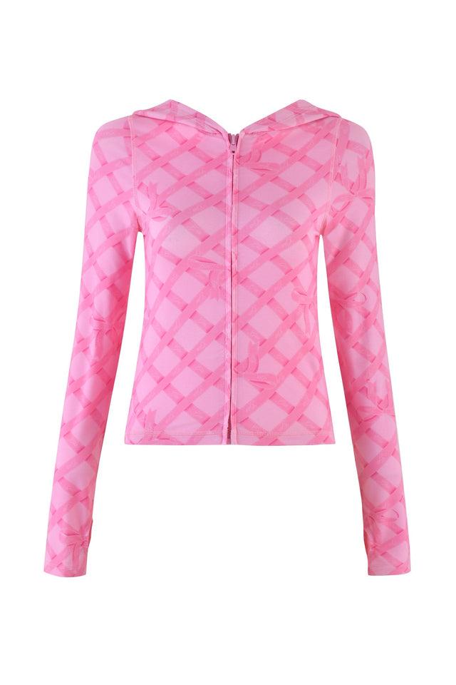 BLARE HOODIE - PINK : WRAPPED IN GIA Product Image