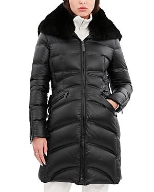 Dawn Levy Cloe Shearling Hooded Quilted Coat Product Image