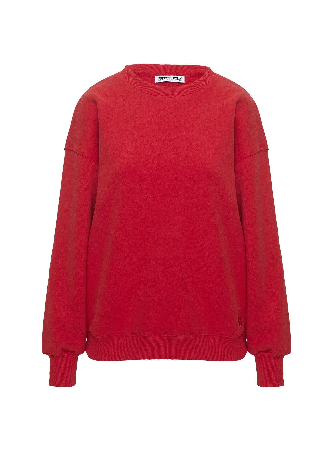Dream Fleece Classic Crewneck Sweatshirt Red Product Image