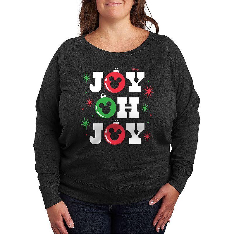 Disney's Mickey Mouse Women's Joy French Terry Long Sleeve Tee,  Product Image