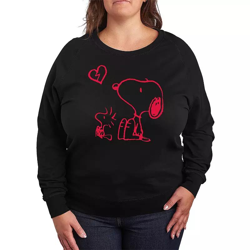 Plus Size Friends Logo Cornucopia French Terry Long Sleeve Tee, Womens Product Image