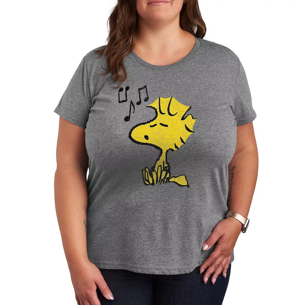 Plus Peanuts Woodstock Singing Graphic Tee, Women's,  Product Image