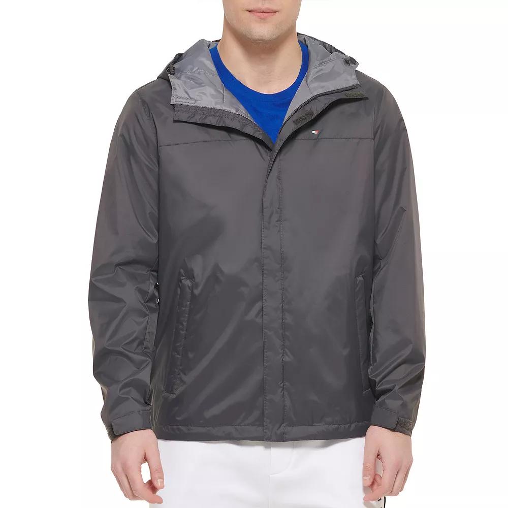 Big & Tall Tommy Hilfiger Hooded Rain Jacket, Men's,  Product Image