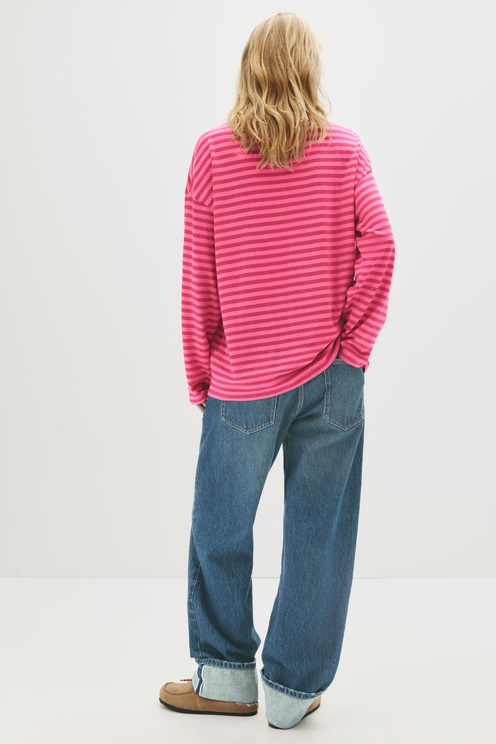 Long sleeve striped T-shirt Product Image