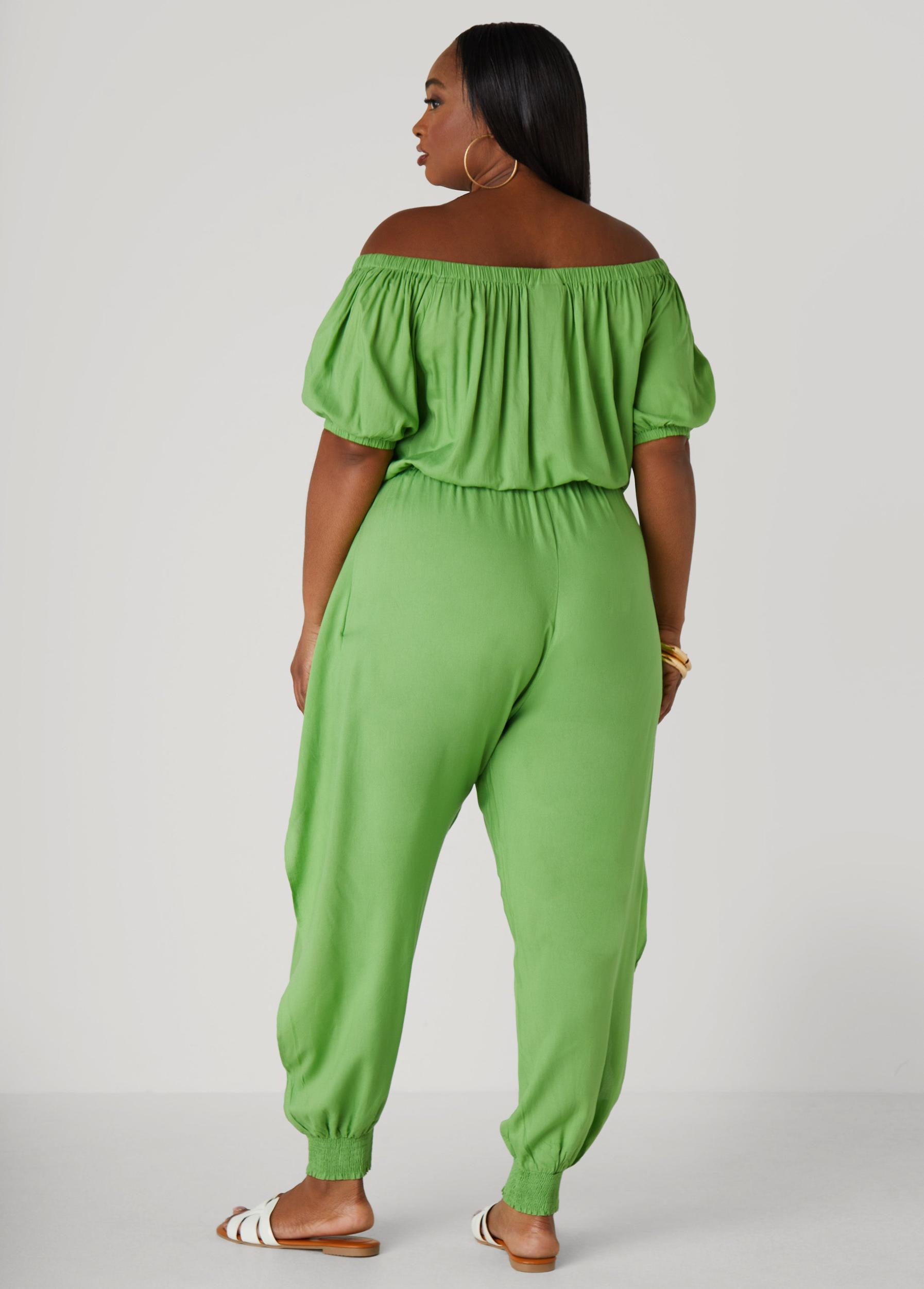 Draped Off The Shoulder Jumpsuit Product Image