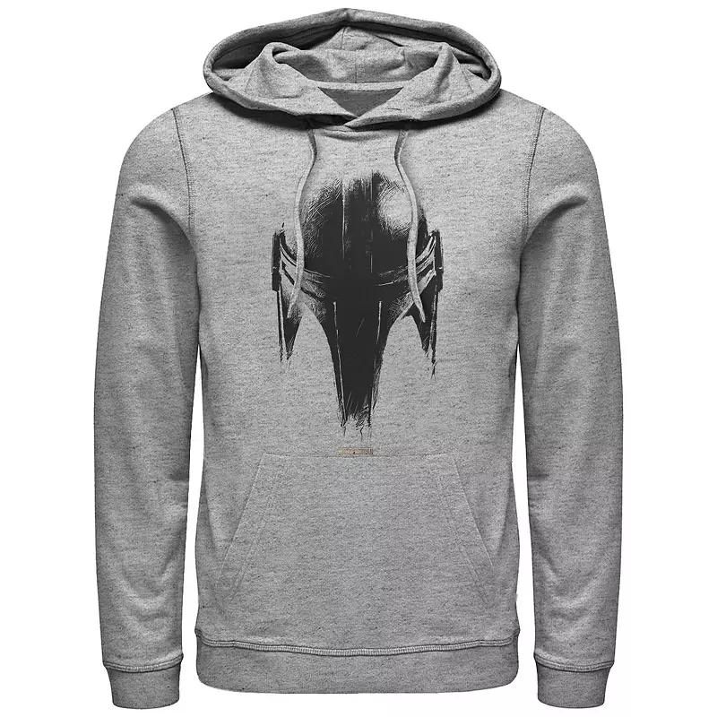 Men's Star Wars The Mandalorian Metallic Helmet Graphic Hoodie,  Product Image