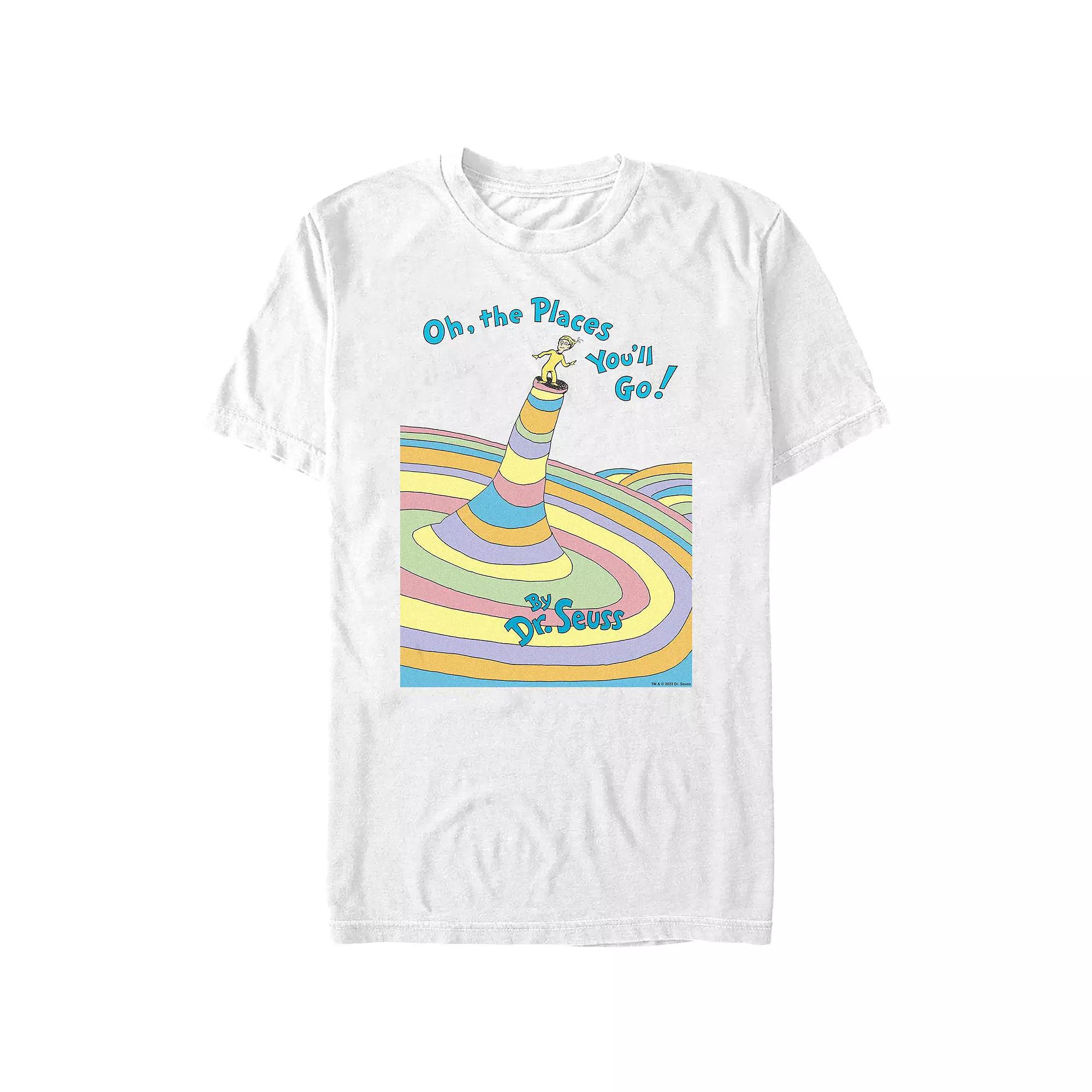 Big & Tall Dr. Seuss Oh The Places You'll Go Graphic Tee, Men's, Size: 3XB, White Product Image