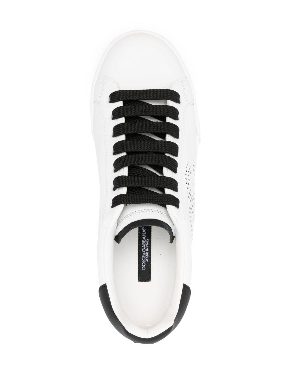 Portofino perforated-logo leather sneakers Product Image