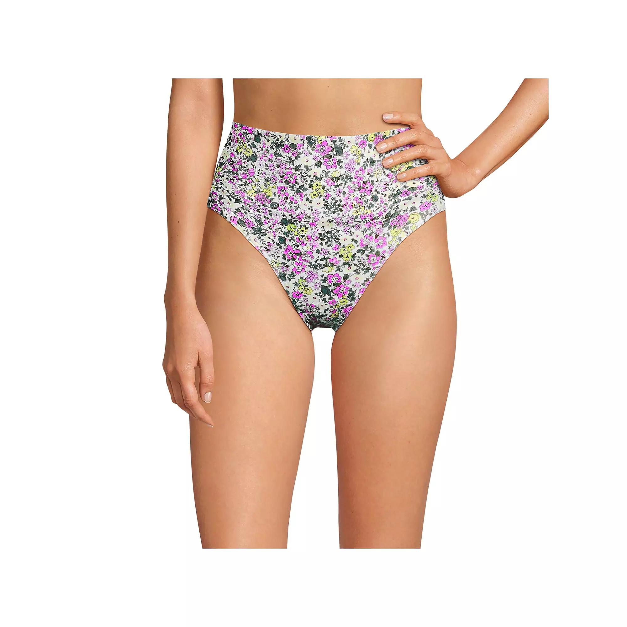 Women's Lands' End High-Waisted Swim Bottoms,  Product Image