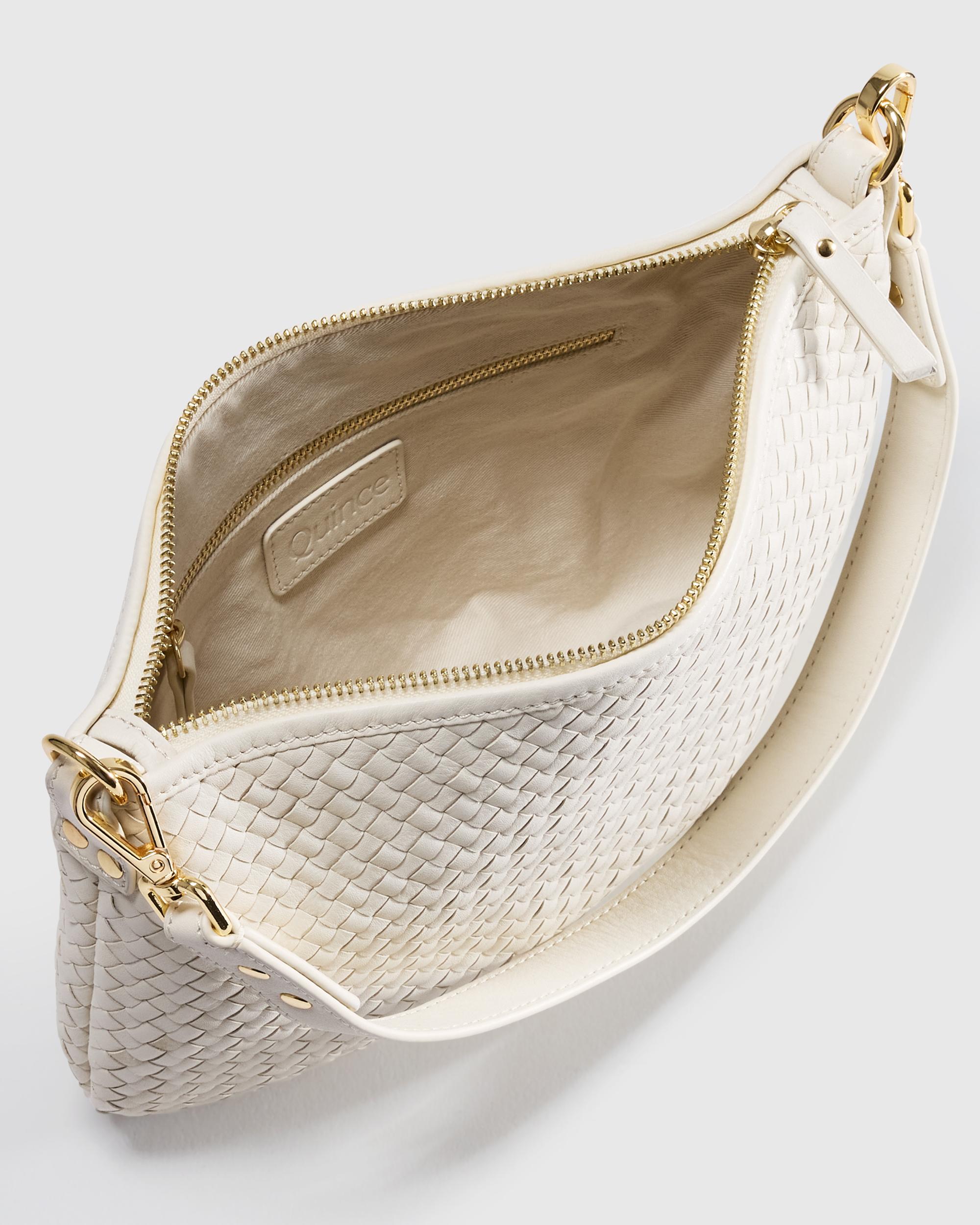 Quince | Women's Italian Handwoven Leather Mini Shoulder Bag Italian Leather Product Image