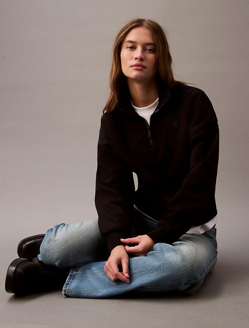 Archive Logo Fleece Quarter Zip Sweatshirt Product Image