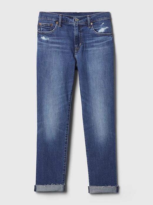 Mid Rise Girlfriend Jeans Product Image