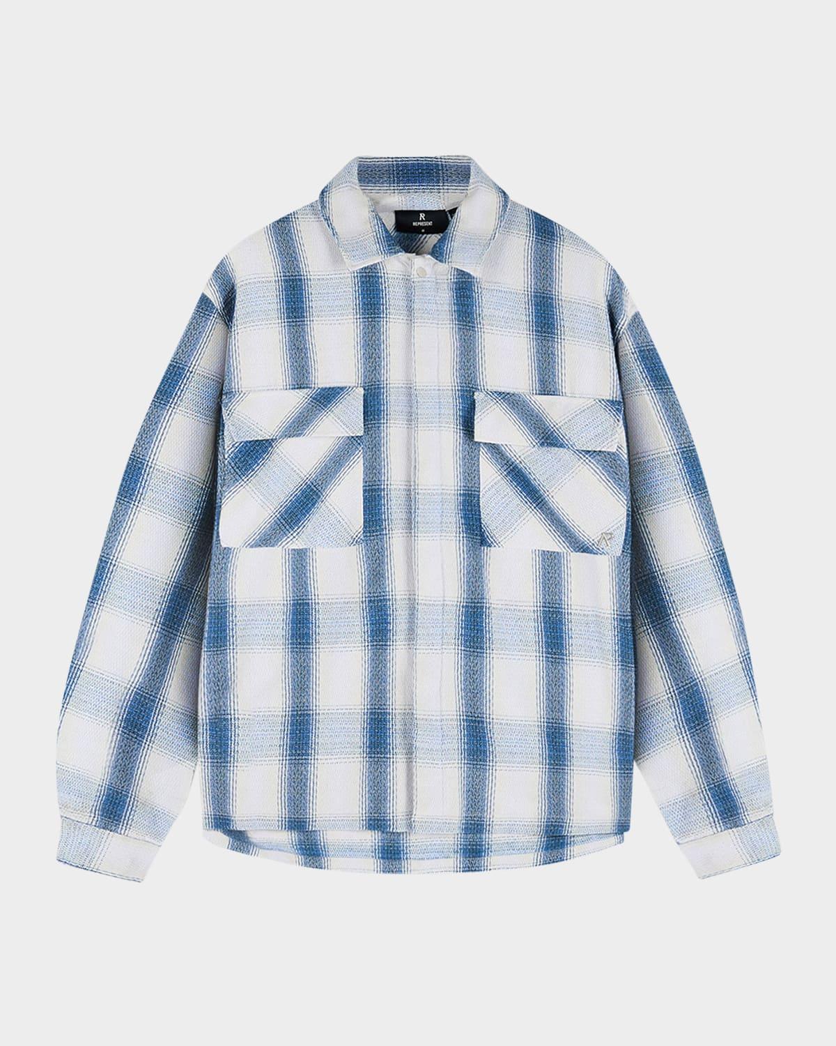 Men's Flannel Button-Down Shirt Product Image
