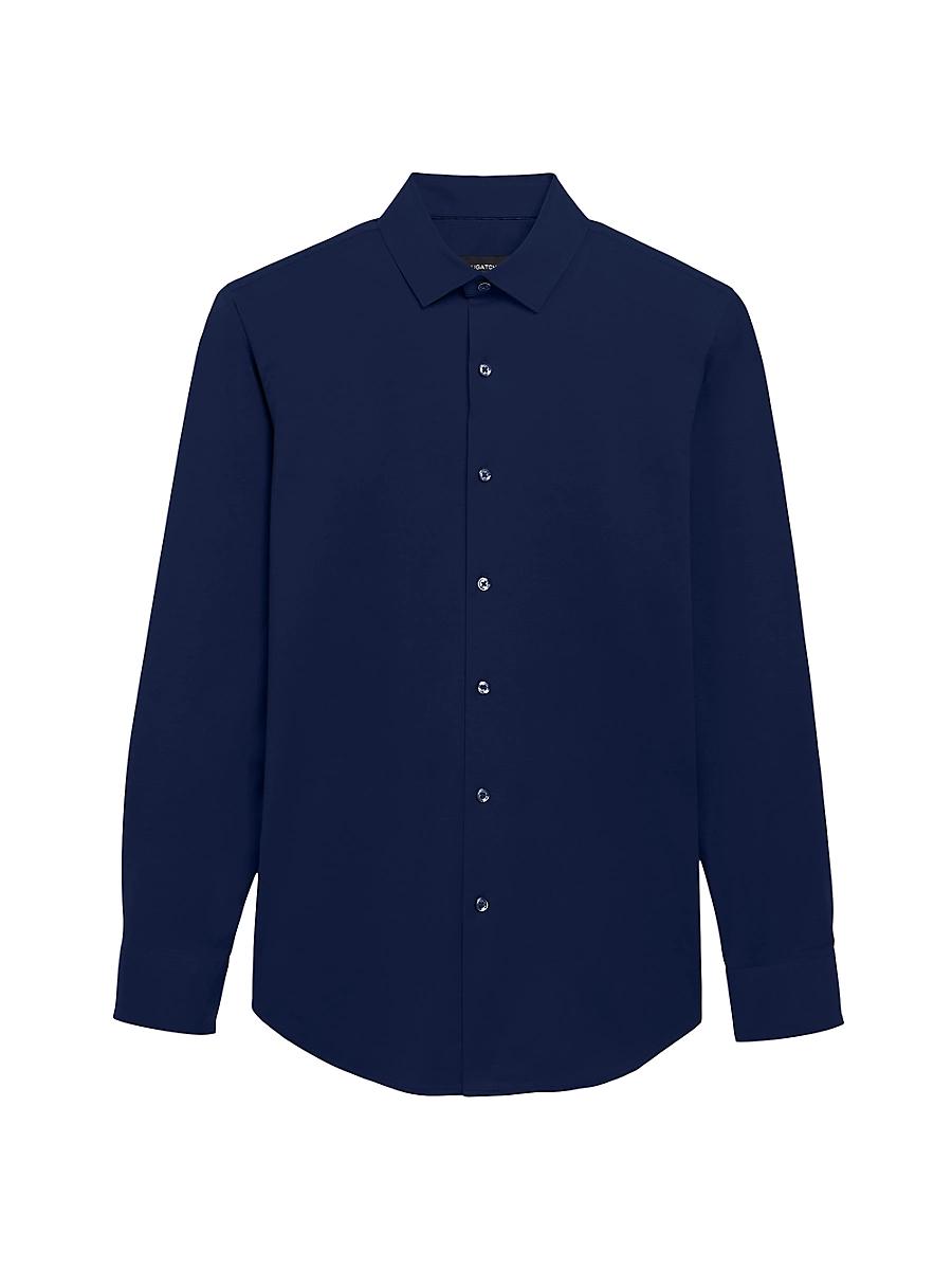 Mens OoohCotton Marbled Long-Sleeve Comfort Stretch Shirt Product Image