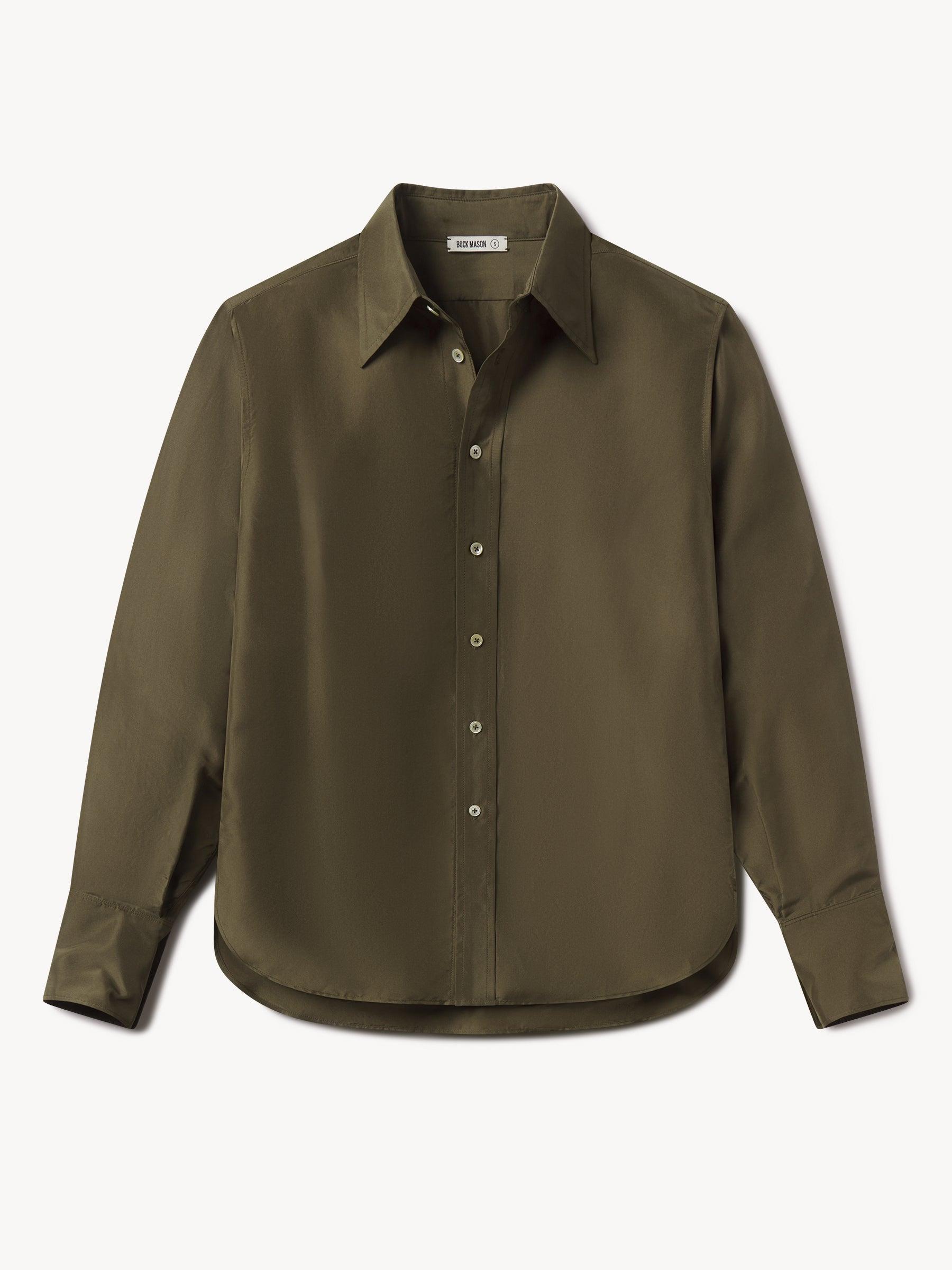 Field Olive Pacific Silk Shirt Product Image