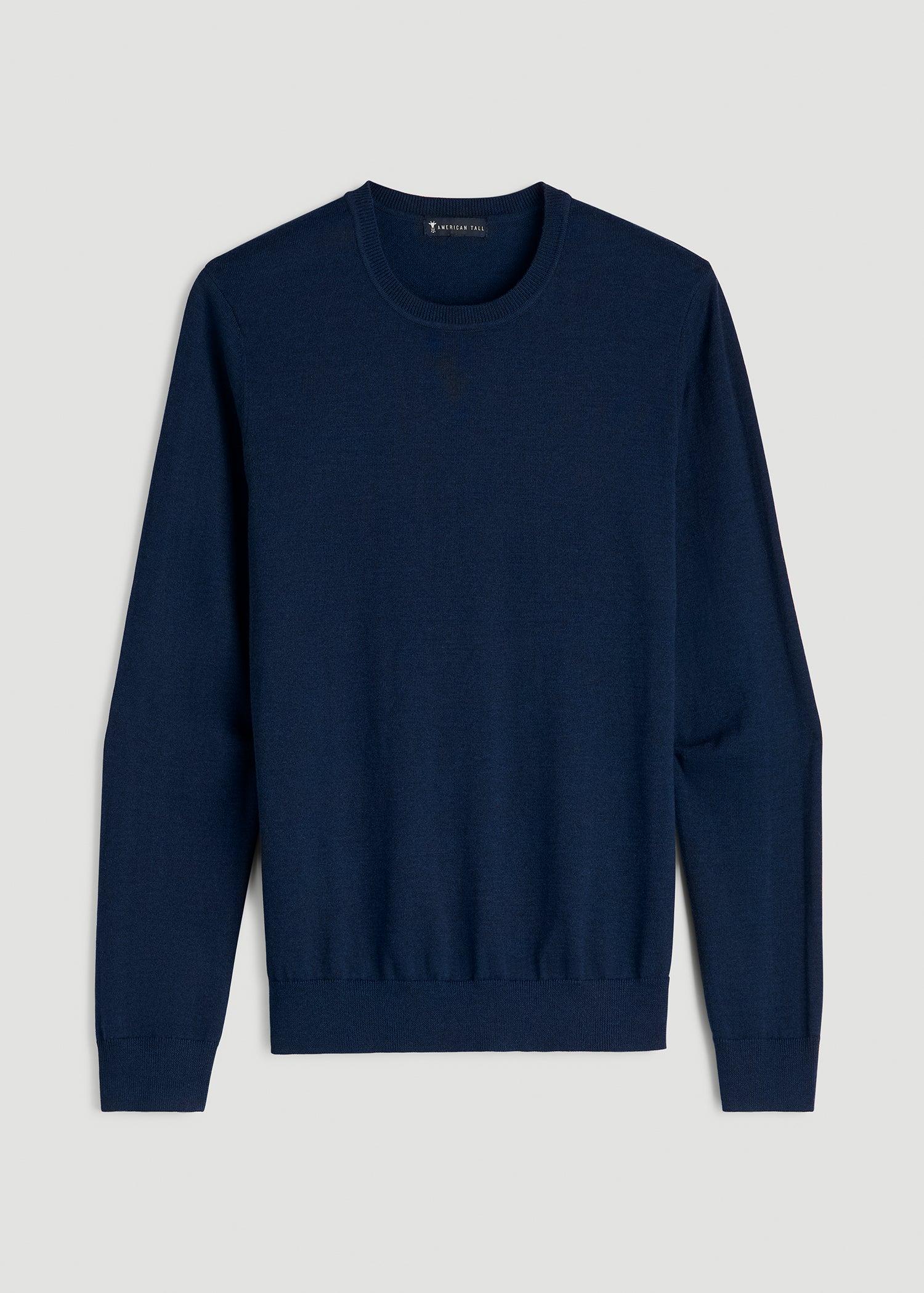 Everyday Crewneck Sweater for Tall Men in Patriot Blue Male Product Image