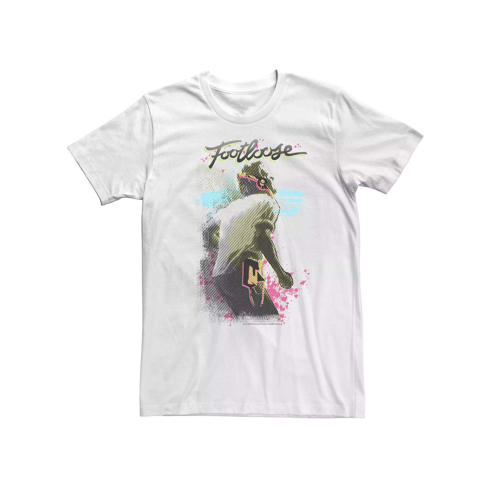 Big & Tall Footloose Neon Poster Title Graphic Tee, Men's,  Product Image